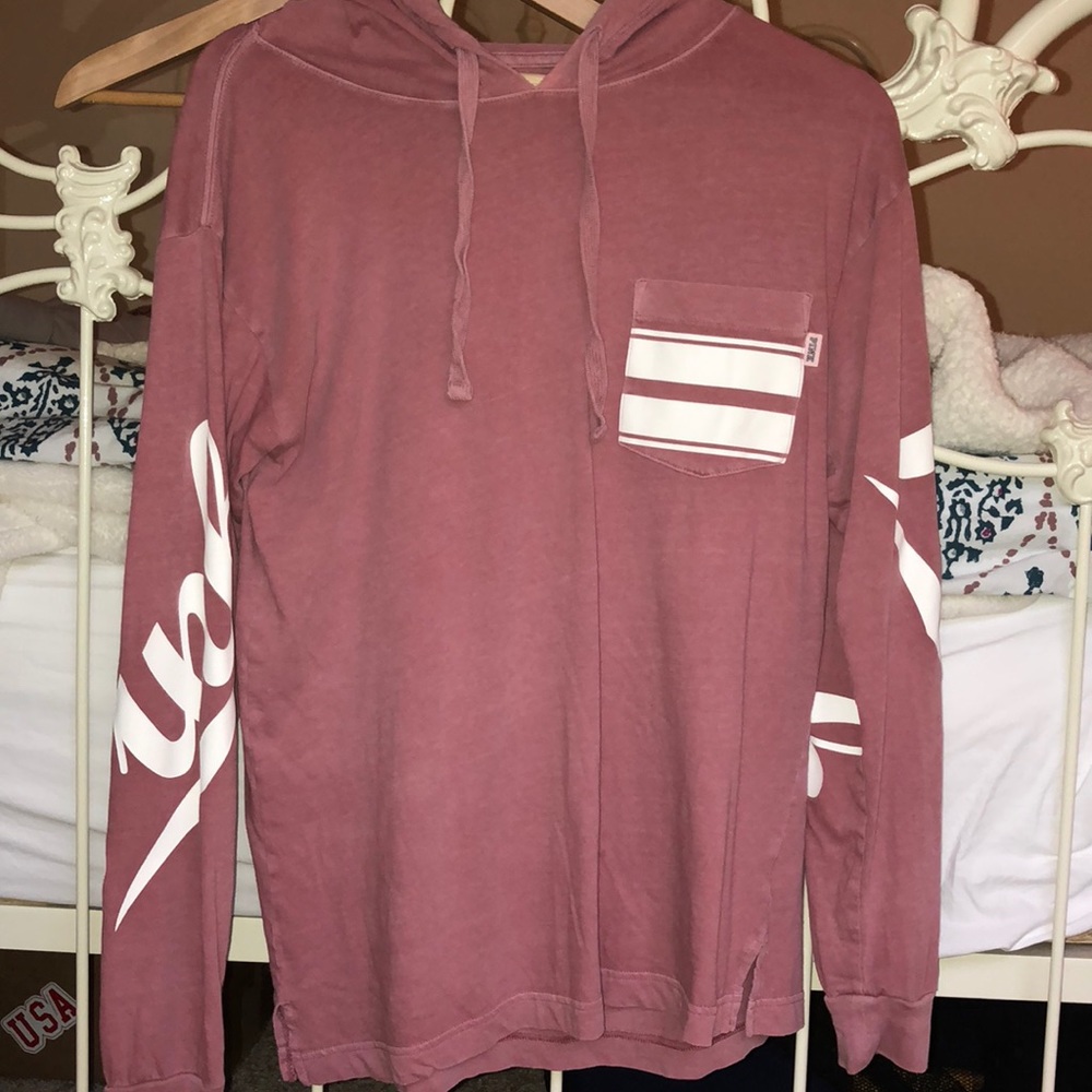 PINK VS DRAWSTRING LONG SLEEVE